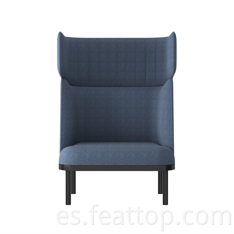Sofá de diseño nórdico de alta calidad Sofá alta silla larga silla de descanso para dormir